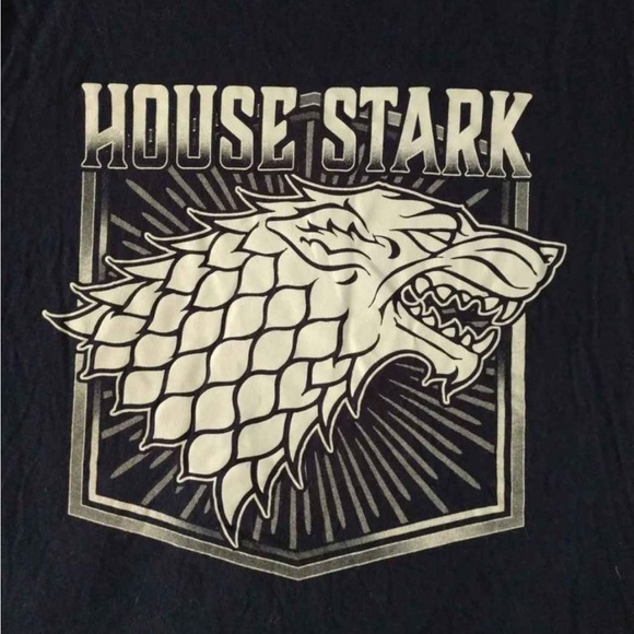 Women's small game of thrones house Stark shirt GOT Dire Wolf - Picture 2 of 3